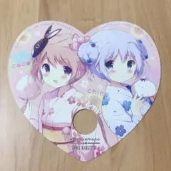 ご注文はうさぎですか？　うちわ　ハート　コミケ