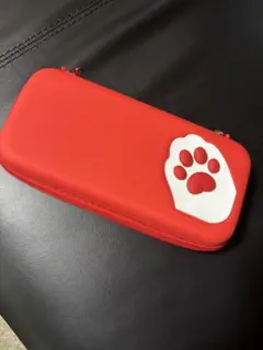Nintendo Switch ライトケース 赤いパウプリント