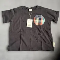 breeze ネイビー　チェックポケット Tシャツ110