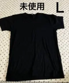 未使用Kaepa メンズ黒 Vネック Tシャツ　サイズＬ