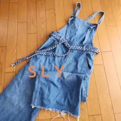 SLY　デニムサロペット