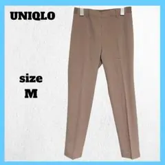 ＊UNIQLOユニクロ テーパードパンツ スラックスパンツ 無地 ピンク M