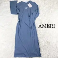 AMERI フレア袖ワンピース 新品未使用 アメリ ひざ丈 カジュアル