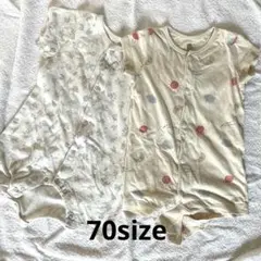 70 半袖ロンパース