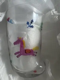 CYILABOさん　グラス ブーツ型　ピンクの馬　黒猫②