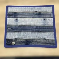 ハンドメイド　デニムリメイク　マルチマット
