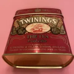 【美品】　アンテーク缶　空き缶　昭和レトロ　TWINHNGS 紅茶