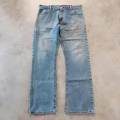 リーバイス517 Levis W36 ブルーデニム 青 フレア ヒゲ 15009