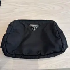 PRADA プラダ　ブラックナイロン ポーチ 化粧ポーチ