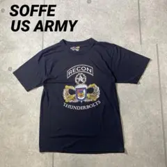 海外輸入品　SOFFEソフィー　アメリカ陸軍　Tシャツ 両面プリント　黒　L