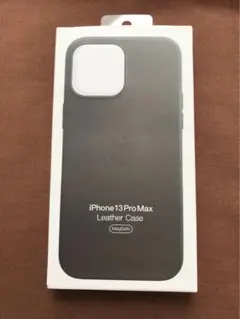 純正 iPhone 13 ProMax レザーケース　ミッドナイト