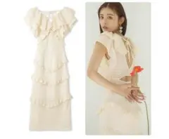 【新品未使用】LILY BROWN ストレッチレースワンピース（M）