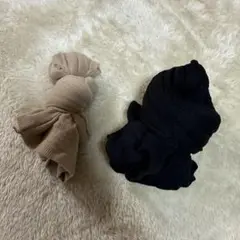 黒とベージュのストッキングセット　タイツ