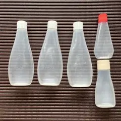 透明ドレッシングボトル5本セット