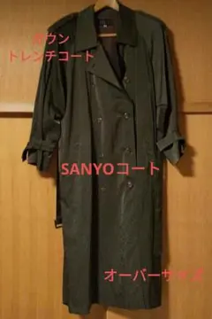 ガウントレンチコート❤️ロングコート☆オーバーサイズ☆80~90年代