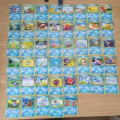 ポケモンカード旧裏　 水タイプ 45枚セット
