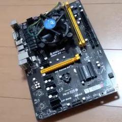 マザーボード BIOSTAR TB250-BTC + CPU + メモリ4GB
