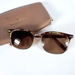 【良品】TRUSSARDI トラサルディ　サーモント　サングラス　ベッコウ