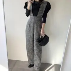Bonjour Sagan 2WAYツイードサロペット　新品