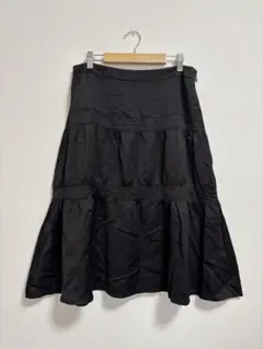 マイケルコース ティアードスカート フレア L相当 大きめ キレイめ 秋先取り
