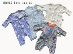 UNIQLO ベビー ロンパース 60サイズ 4点セット