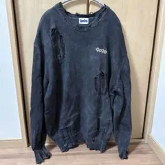 9090トレーナー　ダメージ加工