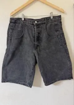 GUESS ブラックデニムショーツ　USA製