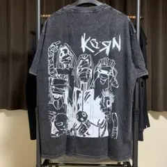 【本日特価】KORN Tシャツ バックプリント ロゴ ニューメタル ラウド