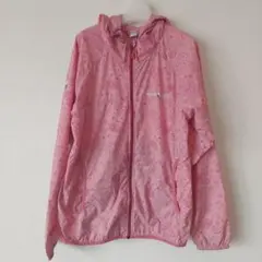 mont-bell ピンク柄ウィンドブレーカー Kids 150サイズ