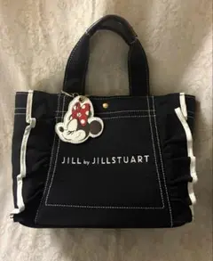 【JILL by JILLSTUART】ミニー トートバッグ チャーム付 黒