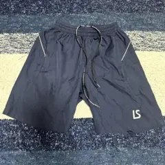 ルースイソンブラ　ロゴ入りネイビー ハーフパンツS 160