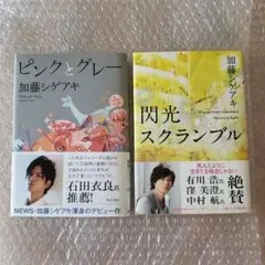 ピンクとグレー　閃光スクランブル　単行本　初版　加藤シゲアキ
