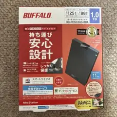 BUFFALO 1.0TB ポータブルハードディスク