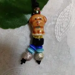 特選 とんぼ玉 わんちゃんストラップ