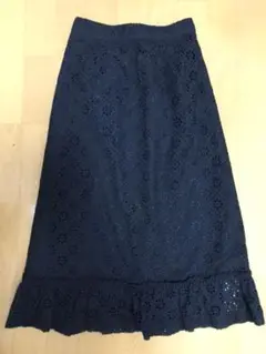 メゾンドフルール コットンレーススカート