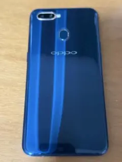 OPPOAX7ダークブルー スマートフォン 本体8/30まで