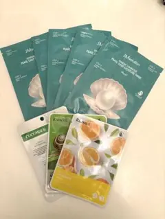 JMsolution 3ステップフェイスパック5枚&韓国シートマスク3枚