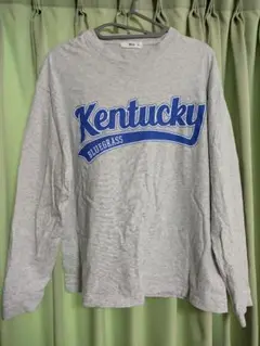 ウィゴー Kentucky BLUEGRASS 長袖Tシャツ グレー Mサイズ