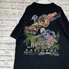 USA製90sヴィンテージTシャツ！シングルステッチ　ブラック半袖古着L716