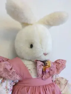 昭和レトロ　白うさぎぬいぐるみ　オオイケ　希少な日本製　約60cm m84975271816_1.jpg?1731199788