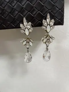 ◆新品同様◆ジルコニアオパールイヤリング 結婚式