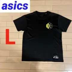asics バスケットTシャツ　バスケTシャツ　黒　Lサイズ　レディース