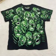LIQUID BLUE グリーンスカル Tシャツ XL