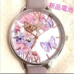 Olivia Burton オリビアンバートン 腕時計 花柄 稼働中