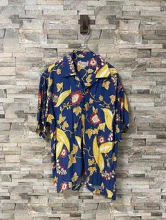古着　アロハシャツ　ブルー　ロミジュリ　レオナルドディカプリオ　風