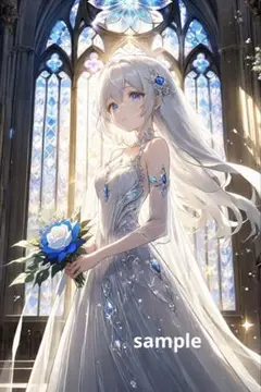 AIイラスト　美女 L版サイズ 1点物 A2
