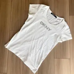 ⭐️DKNY Tシャツ チビT 白　シルバー