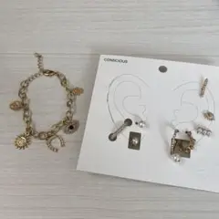 Hu0026M ブレスレット ピアス