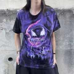 vintage ヴェノム コミック キャラクター 半袖 タイダイ染 Tシャツ