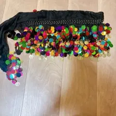ベリーダンス スパンコール ヒップスカーフ